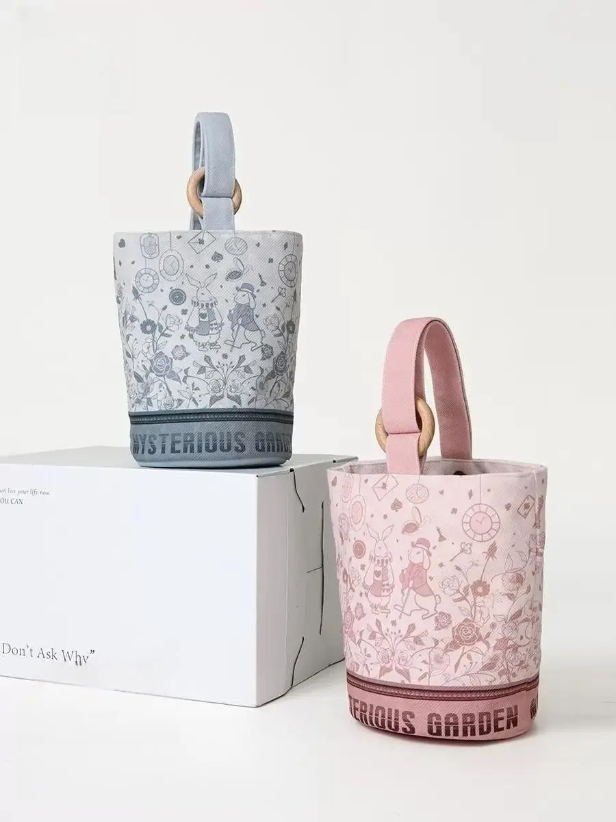 

Новинка 2024, Ретро сумка-мешок в виде кролика, маленькая сумка для переноски, сумка для мамы, для уличной работы, Bento