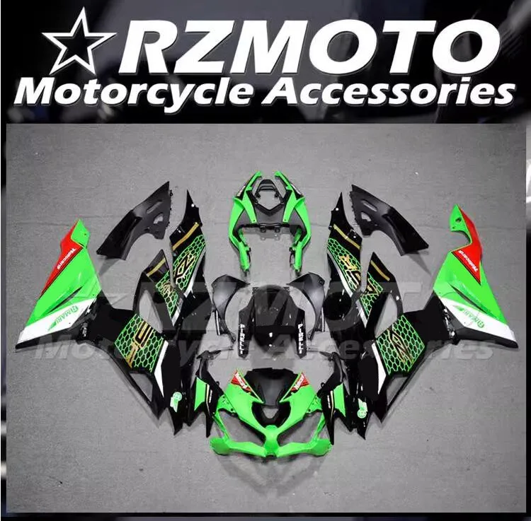 

Комплект обтекателей из АБС-пластика, 4 подарка, подходит для Kawasaki ZX-6R ZX6R 636 2019 2020 2021 2022 19 20 21 22 23, комплект кузова, зеленый, красный