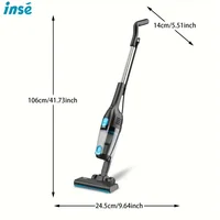 INSE R6 Corded Ultra-Lightweight Bagless Upright Vacuum, 15KPa Suction with 600W Motor,for Home Hard/Floor Carpet/Pet Hair/Car 2
