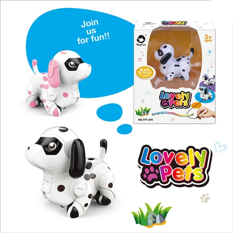 EBORUI 614 Kids Magic Inductive Dog Model Toy [Follows Black Line] with 5 Changeable Colors +Black Pen Magic Toy Gift for Kids 5