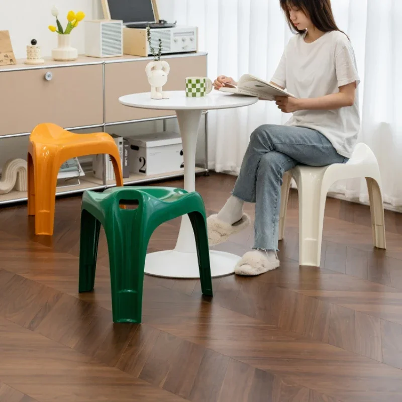 

Nordic simple stool, changing shoes stool, living room bedroom furniture, simple household small bench, stackable stool