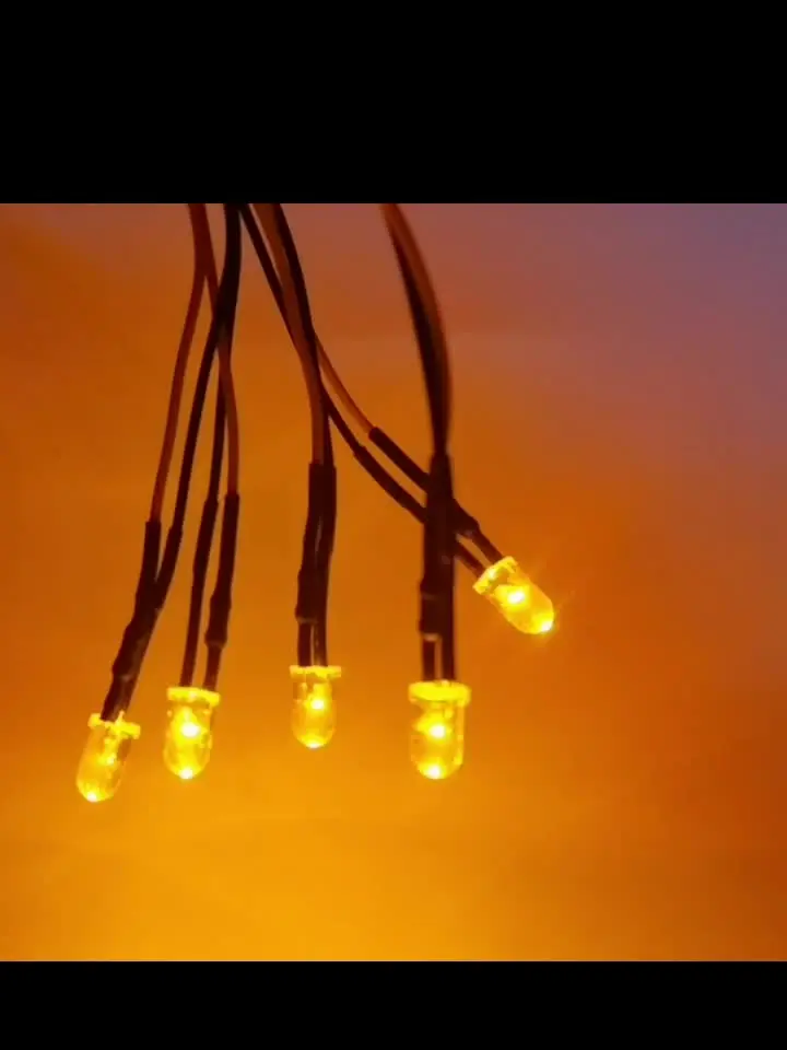 LED Diode, 50Pcs 3/5/10mm Vor-Verdrahtete Runde Wasser Freie LED Diode, 50Pcs 3/5/10mm Vor-Verdrahtete Runde Wasser Freie