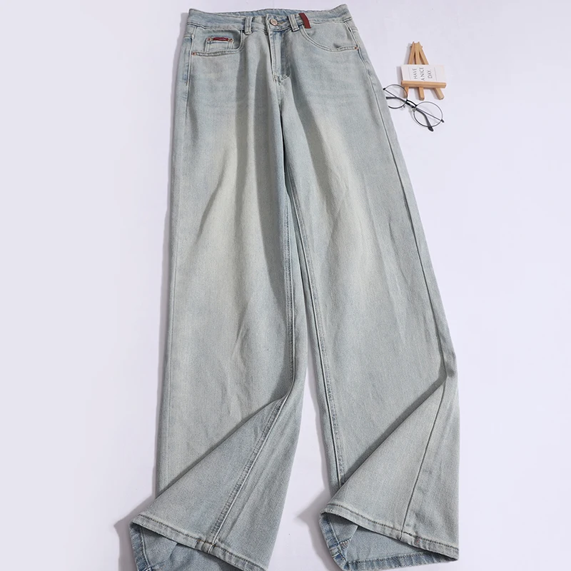 

Vintage Letter Embroidered Jeans
