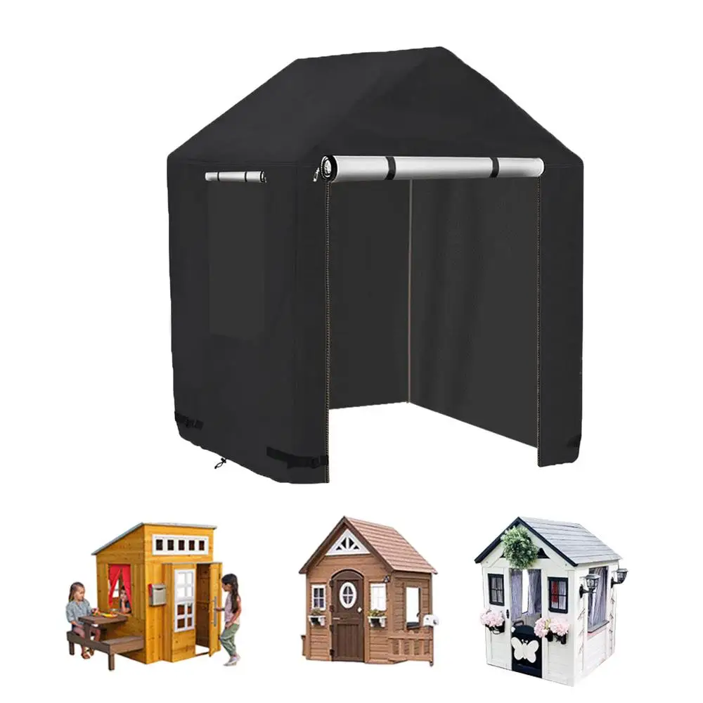 Copertura Per Casetta Da Gioco Per Bambini, Copertura Impermeabile Per Esterni 210d Copertura Protettiva Antivento 142x142x153 Cm Angoli Acuti 89914933