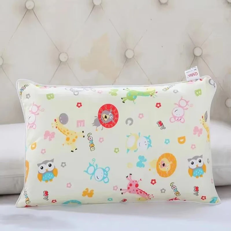 Four Season Universal Child Pillow Cartoon Style Cotton Baby Comfortable Pillowcase Kindergarten Student High Quality Pillowcase 6