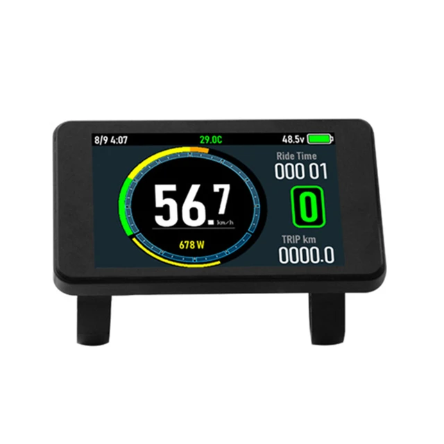 Enhance Safety and Performance with For 24V7For 2V EBike T8 Colorful LCD  Display for For 2