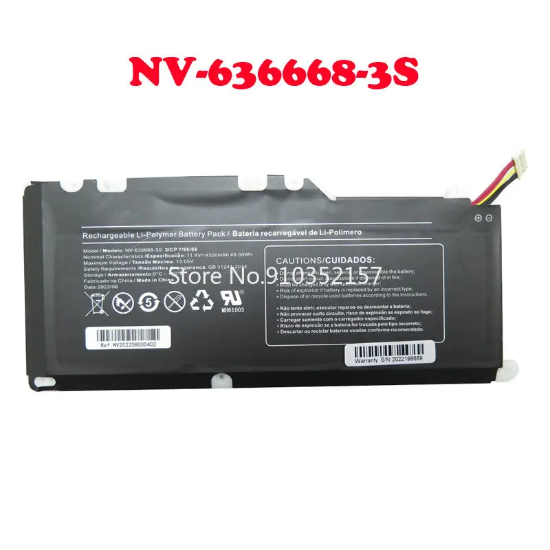 Bateria para Laptop para 10pin Estiloso 10pin Linhas-novo