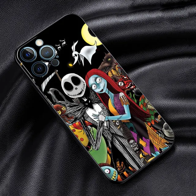 thumbnail image 1 of Funda de Disney Jack Skellington para Apple iPhone 14 13 11 Pro Max 12 Mini 7 Plus 8 + SE X XS XR 6 6S TPU Funda de silicona para teléfono, 1 of 5