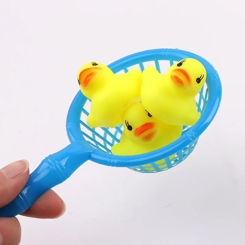 Little Yellow Duck Baby Boy Girl Pinch Called Ducklings 6-12 Months Baby Bath Swimming Set Safe and Non-toxic Material Bath Toy 4