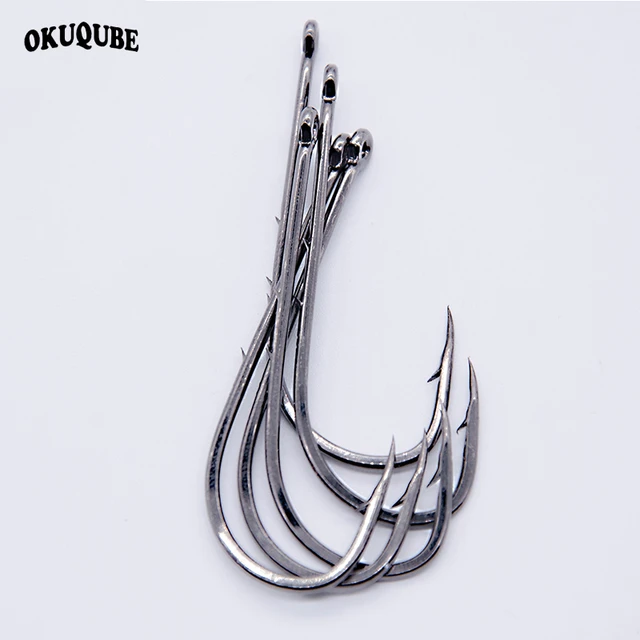 50pcs/lot Fishhooks Long Shank For Fishing Live Bait With Double