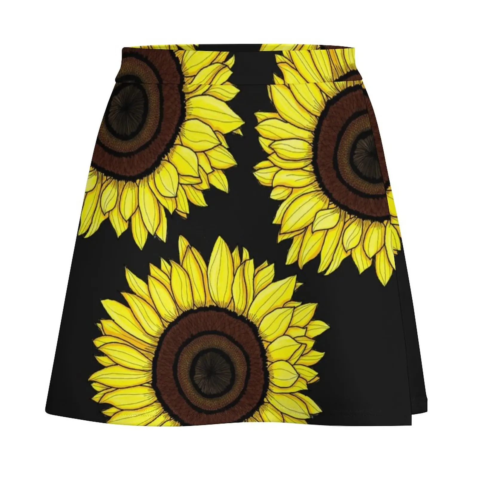 Sunflowers Mini Skirt Women's skirt kawaii clothes night club outfits