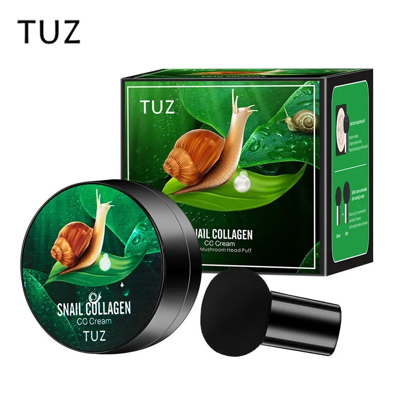 Snail Collagen BB Cream Mushroom Head Air Cushion Foundation CC CreamLiquid Concealer Brightening Oil-control Makeup Cosmetics 5