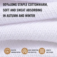 MiiOW 100% pur coton chaussettes hommes robe d'affaires blanc noir longue chaussette déodorant antibactérien sport chaussette course chaussette courte 2