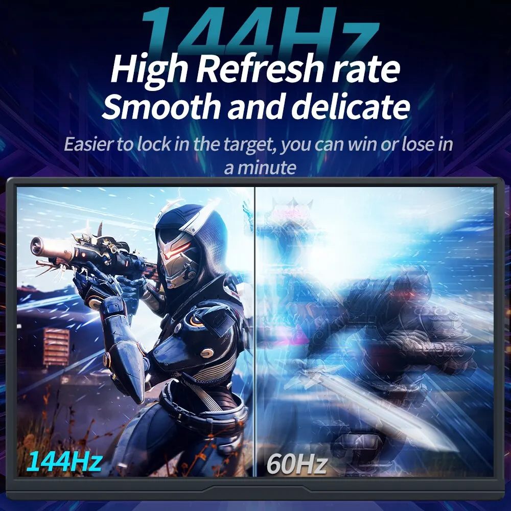 MUCAl ޴ , 15.6 ġ, 144Hz, FHD 1920*1080,   IPS ÷ ȭ, Ʈ ȭ ġ PS4/5 XboX ƺϿ