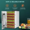 20 Trays Food Dehydrator Stainless Steel Commercial Dehydrators Dryer for Fruit, Meat, Beef, Jerky, Herbs with Adjustable Timer 2