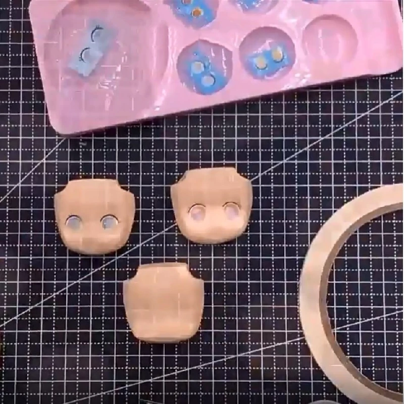 Eyes Water Stickers Homemade Ultra Light Clay Doll Flip Mold Diy Pottery Doll Face Decoration Anime Character Eye Stickers
