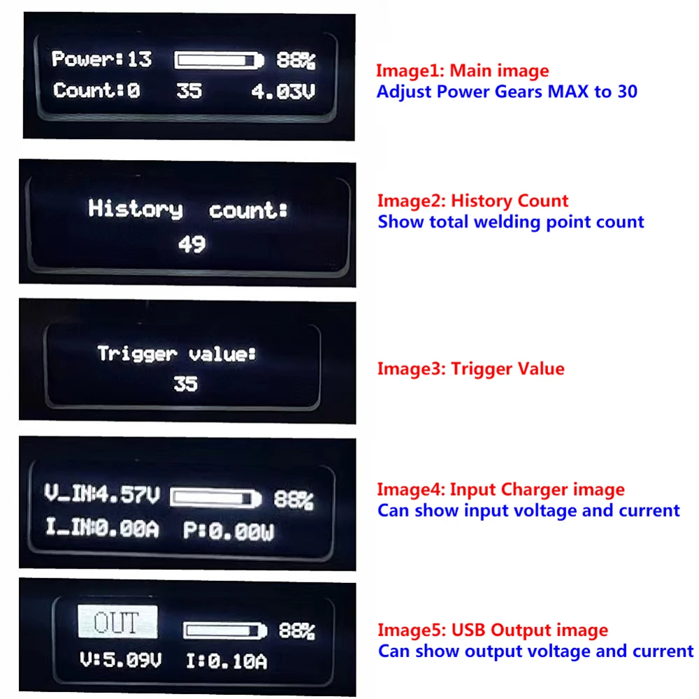 DH30 30 gears 0.91 inch OLED Mini Spot Welding Machine With Quick Release Pen Nickel Plate For 18650 Battery Welder Spot Welder best soldering station