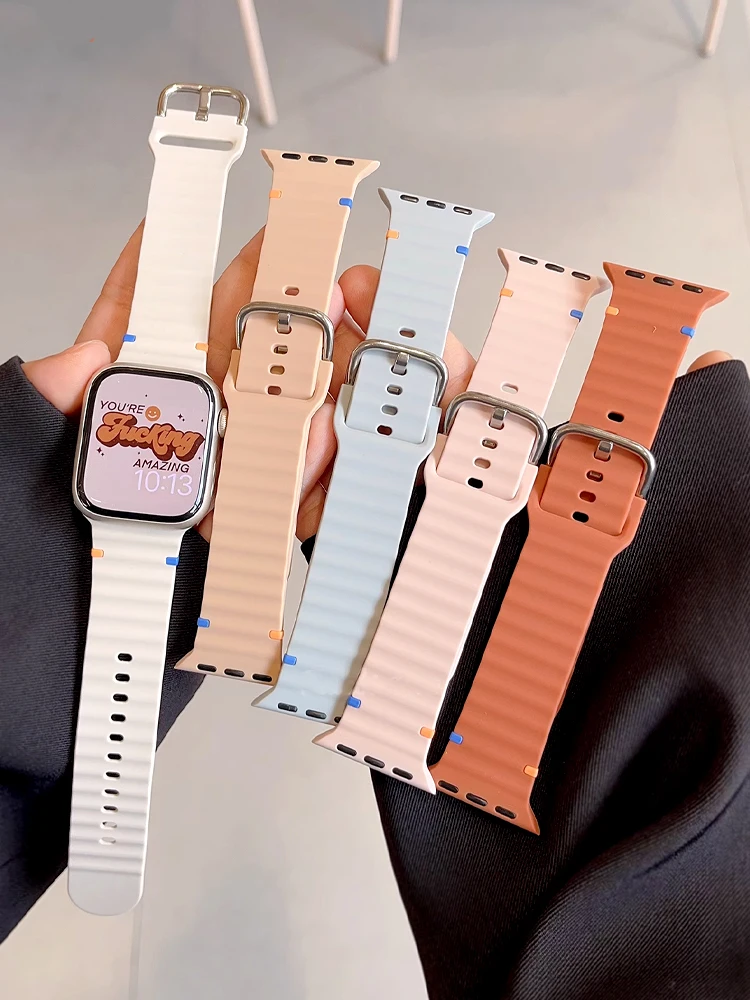Premium Silicone Watch Band - Vibrant Colors, Durable Design, Universal Fit