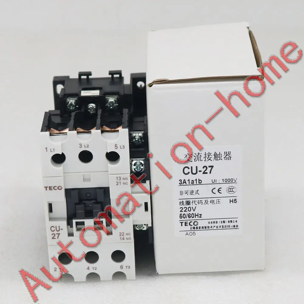 

1PC New TECO CU-27 220V contactor In Box Free Shipping#QW