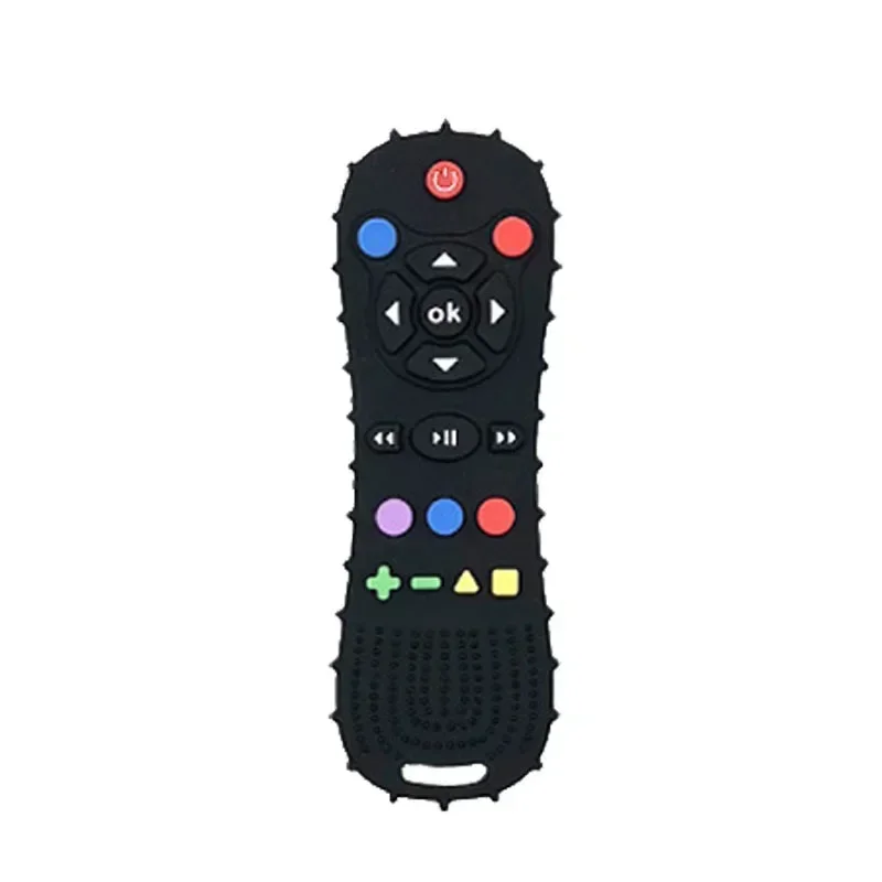 Baby TV Remote Control Teether Silicone Baby Anti-Eating Gloves Pacifier Bracelet Teething Stick Biting Toy Baby Care Accesorios 2