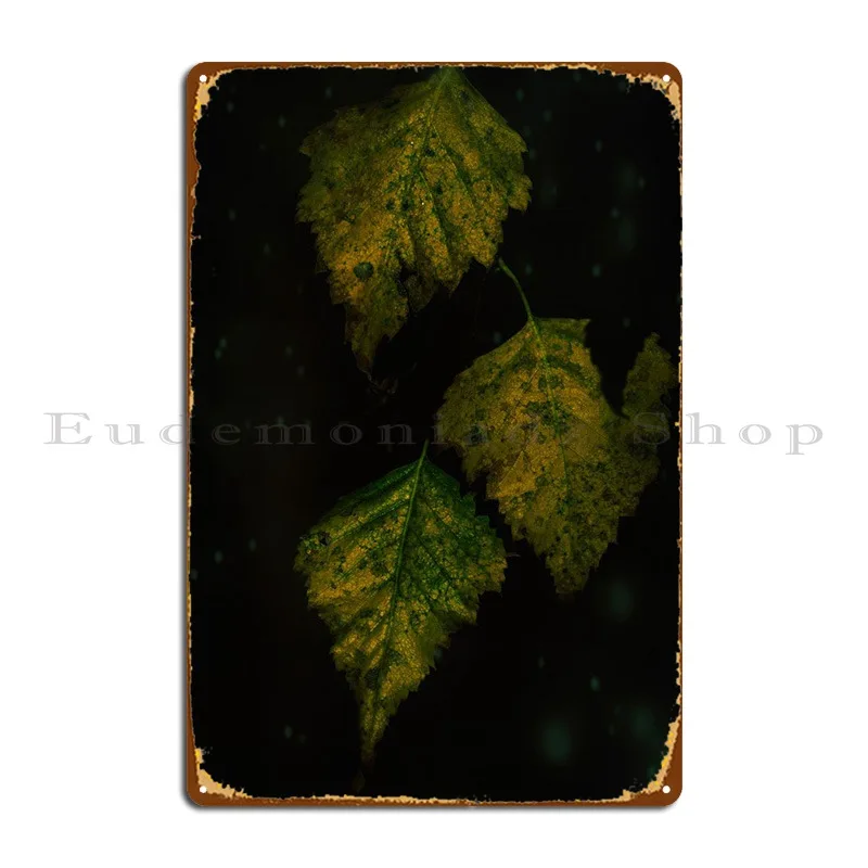 

Leaves Metal Sign Design Wall Decor Decoration Printed Cinema Tin Sign Poster