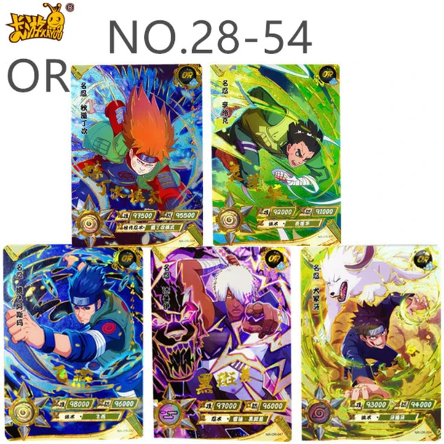 Naruto Kakashi Hinata ou Series Bronzing Collection Cartas