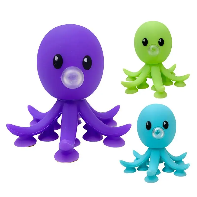 

Pinch Toys For Kids Octopus Blowing Bubble Squeeze Toy Relief Toy Accessory Silicone Mini Squeeze Toy For Adult Women Men