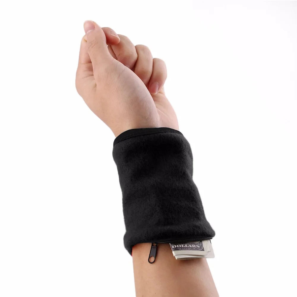 

Wrist Purse Bag with Zipper Running Travel Bike Safe Sports Bag for Running Gym Bike Wallet Safe. Storage Wrist Support 1 Pc