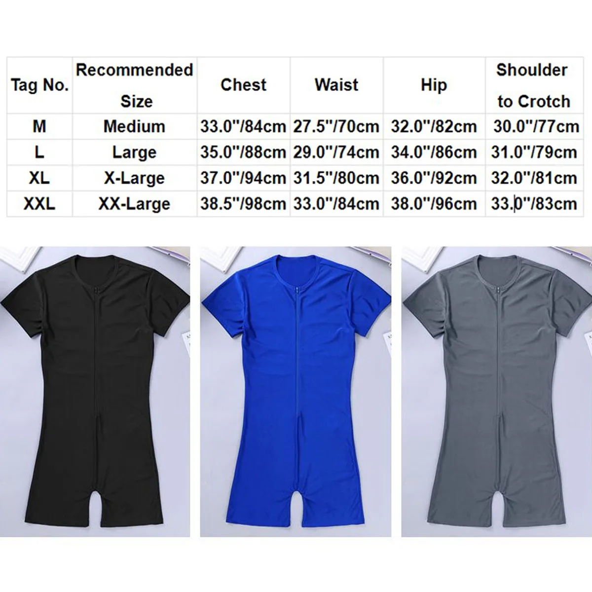 Mens Stretchy Sport One-piece Ballet Gymnastics Leotard Bodysuit Jumpsuit Stage Performance Gym Biketard Unitard Dancewear