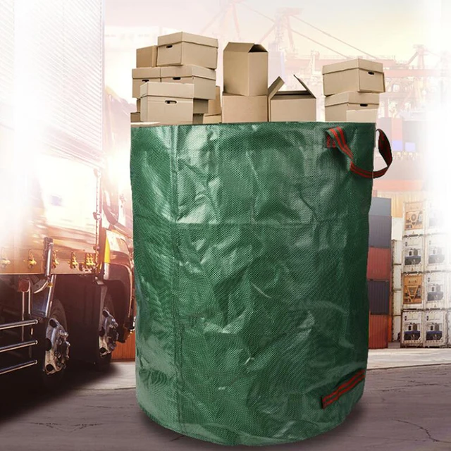 Összecsukható Kuka A Kerti Hulladék Tartályok Udvari Szalma Fűszalagok Szeméttáskák Kosár Vízálló Kültéri Tartály - Image 4