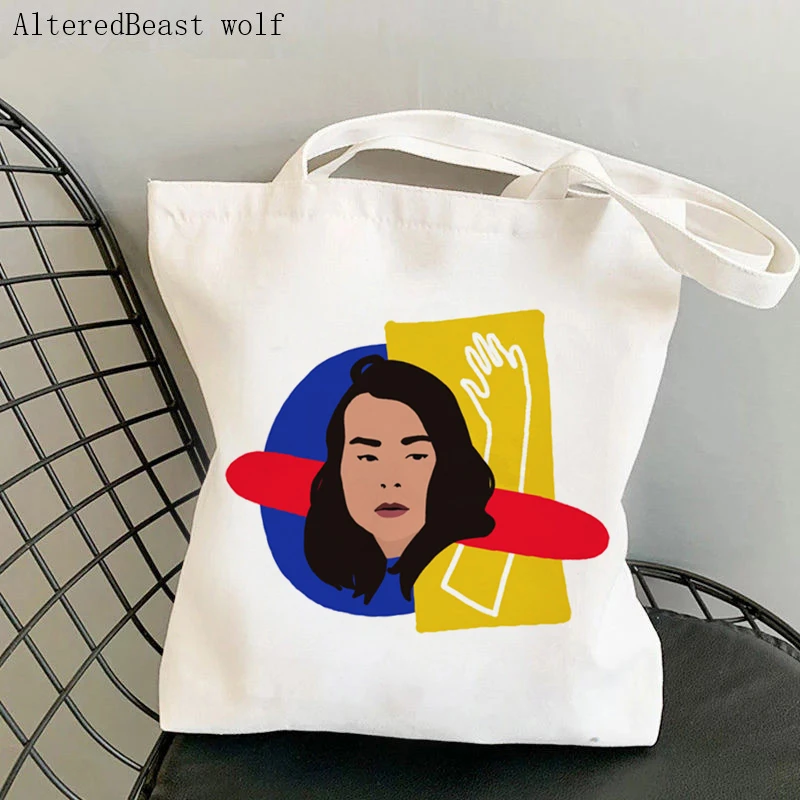 Women Shoulder bag Mitski Be The Cowboy Cartoon Bag Harajuku Shopping Canvas Shopper Bag girl handbag Tote Shoulder Lady Bag