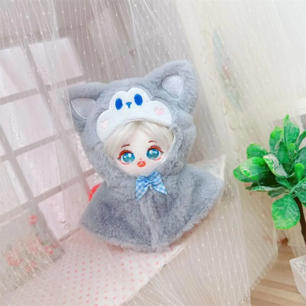 Cute Plush Stuffed 10CM Doll Clothes Soft Lovely Plush Cape Cartoon 10CM/ No Attributes Dolls Clothes Birthday Gift