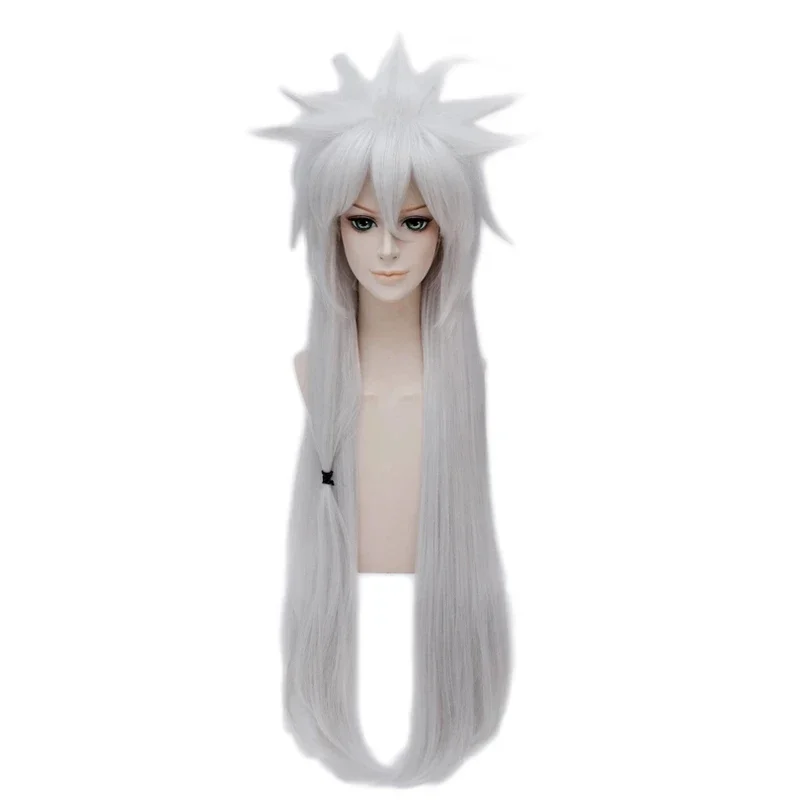 

Anime Cosplay Jiraiya Wig Long Silver Heat Resistant Sythentic Hair Halloween Party Cosplay Costume Wigs Wig Cap