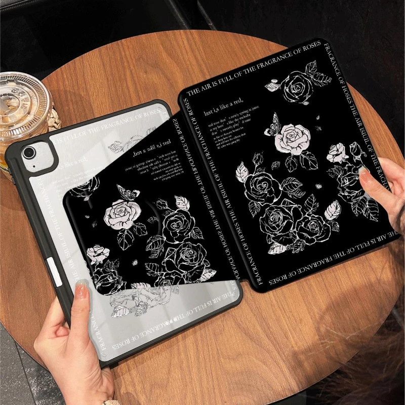 Universal Tablet Cover with Rotating Stand and Pen Slot