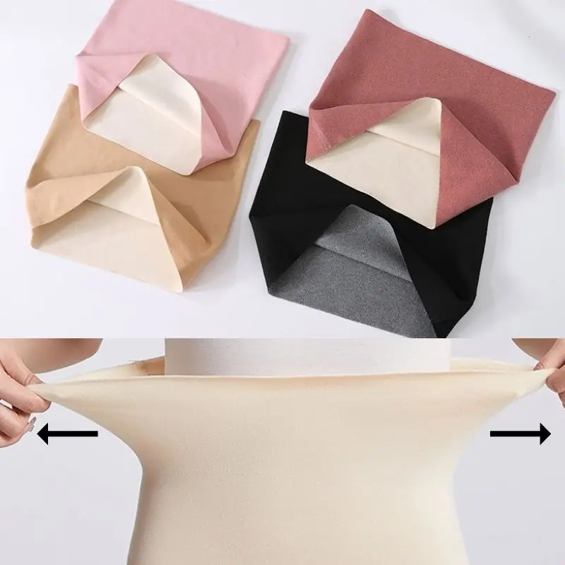 Winter Warm Waist Support For Women Solid Color Elastic Waist Belts Men Women Back Pressure Warmer Inner Wear Belly Protector waist belt
