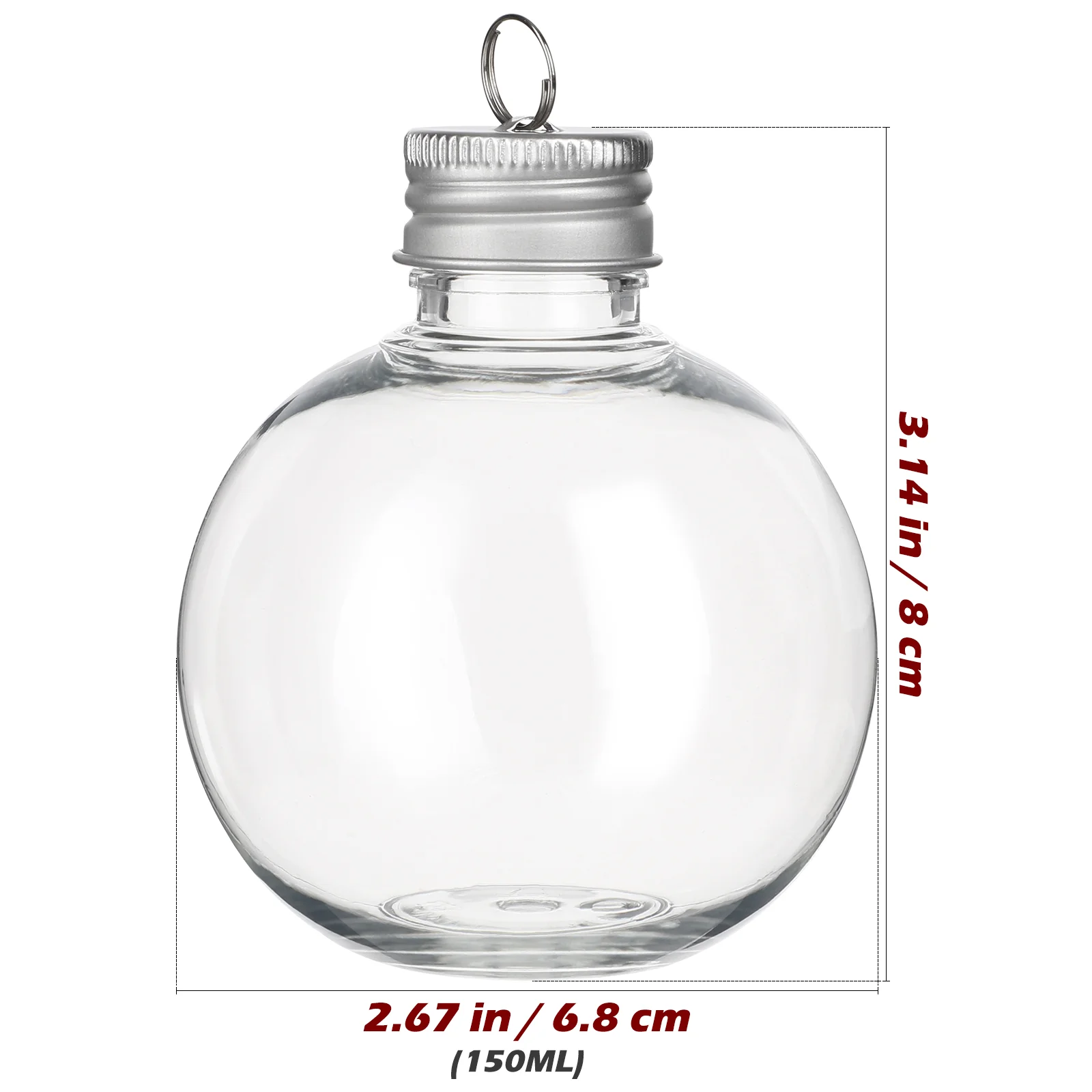 10 Pcs Christmas Spherical Bottle Water Bottles Outdoor Juice Anti-leak Storage Multi-function Plastic Drinking Milk 4