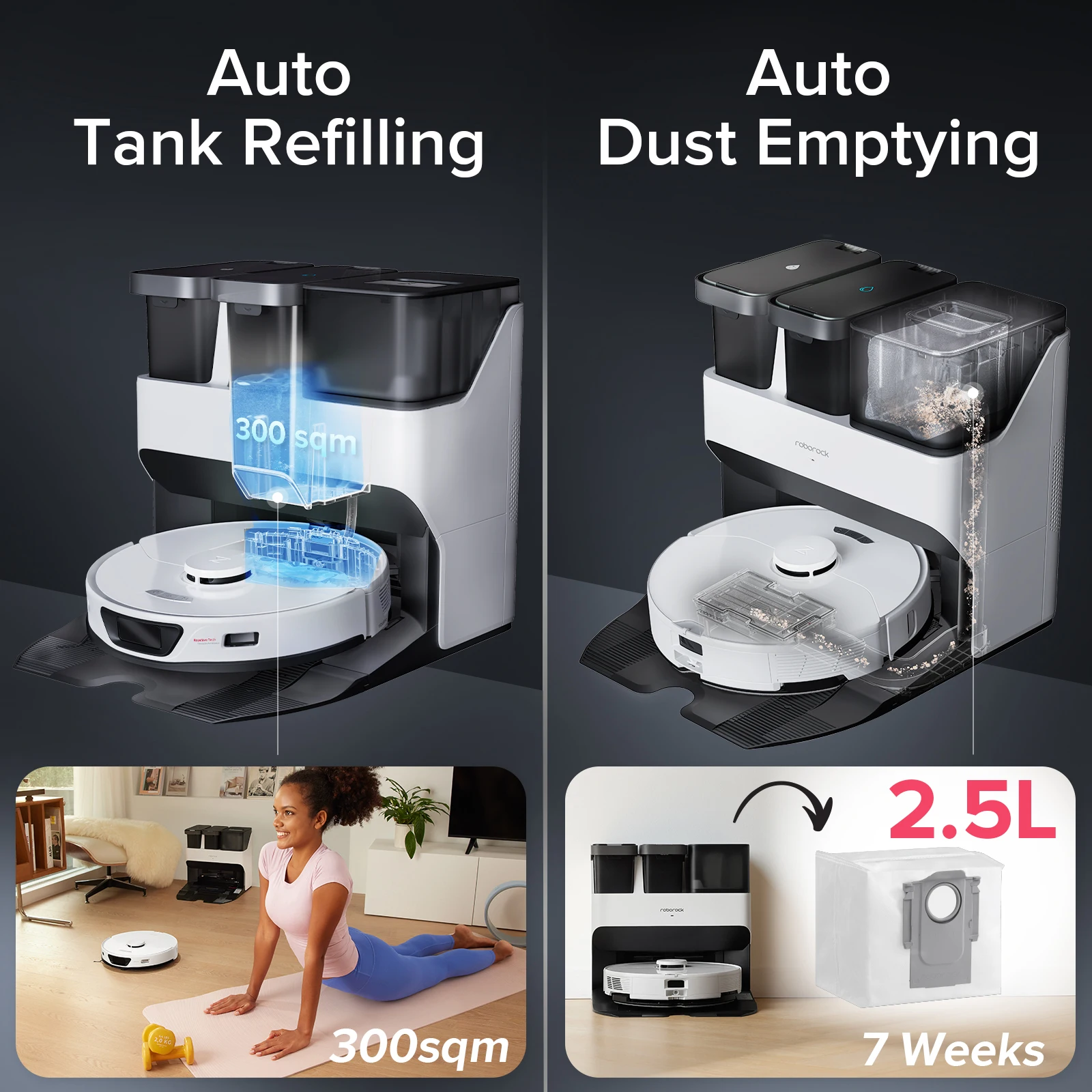 Roborock S7 Max Ultra Robot Vacuum cleaner with Auto Empty Wash Fill  Dock,Warm Air Drying 5500Pa Suction Power(VS S7 Pro Ultra) - AliExpress