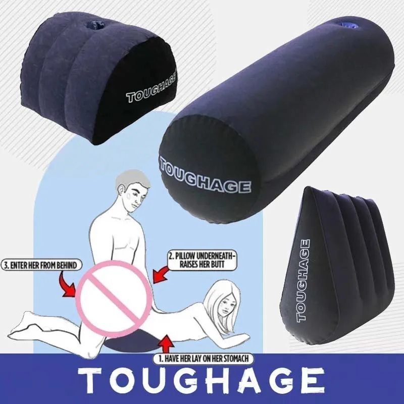 Sex Toy Inflatable Mount Bolster Roll Yoga Pillow For Women Long Round Cushion Aid For Couples Masturbation Positioning Deeper