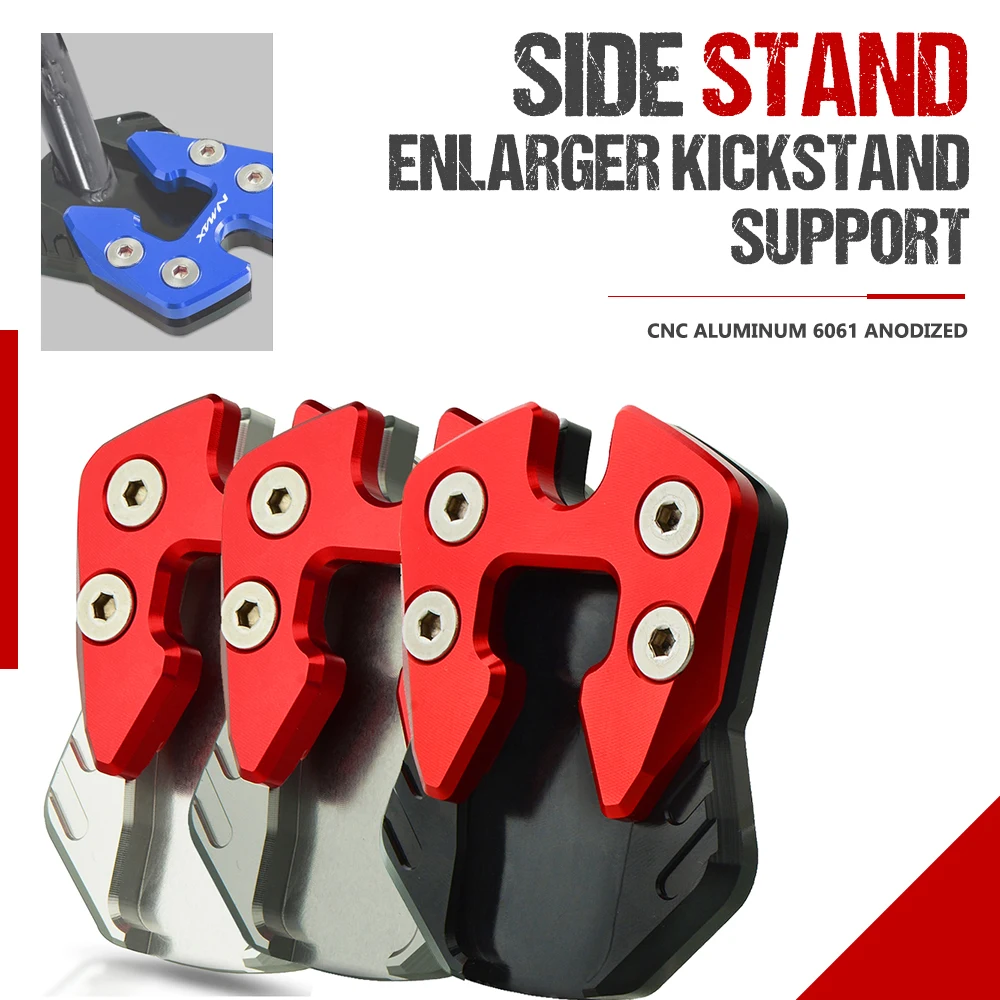

Motorcycle Flat Foot Kickstand Side Stand Extension Pad Enlarge Plate Fit For YAMAHA XMAX300 XMAX 300 X MAX 2017-2018