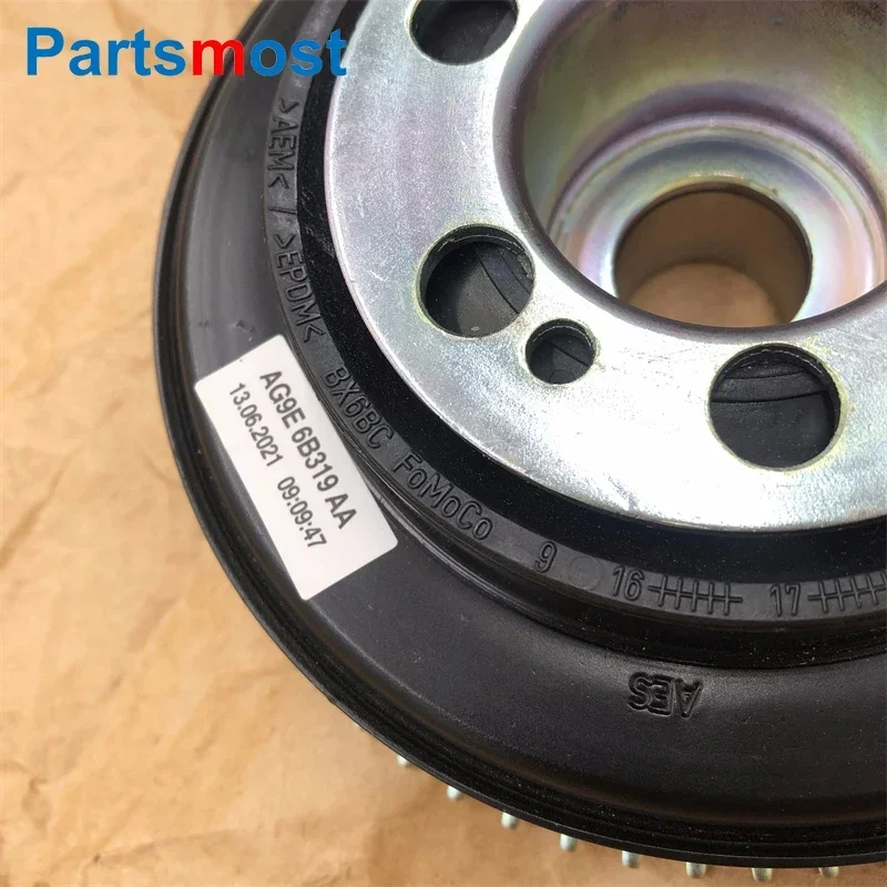 Crankshaft Pulley for Land Rover Freelander LR2 Evoque Discovery Sport Volvo XC60 XC90 S80 60 40 Ford 31480378 LR025252 LR078547 crankshaft pulley