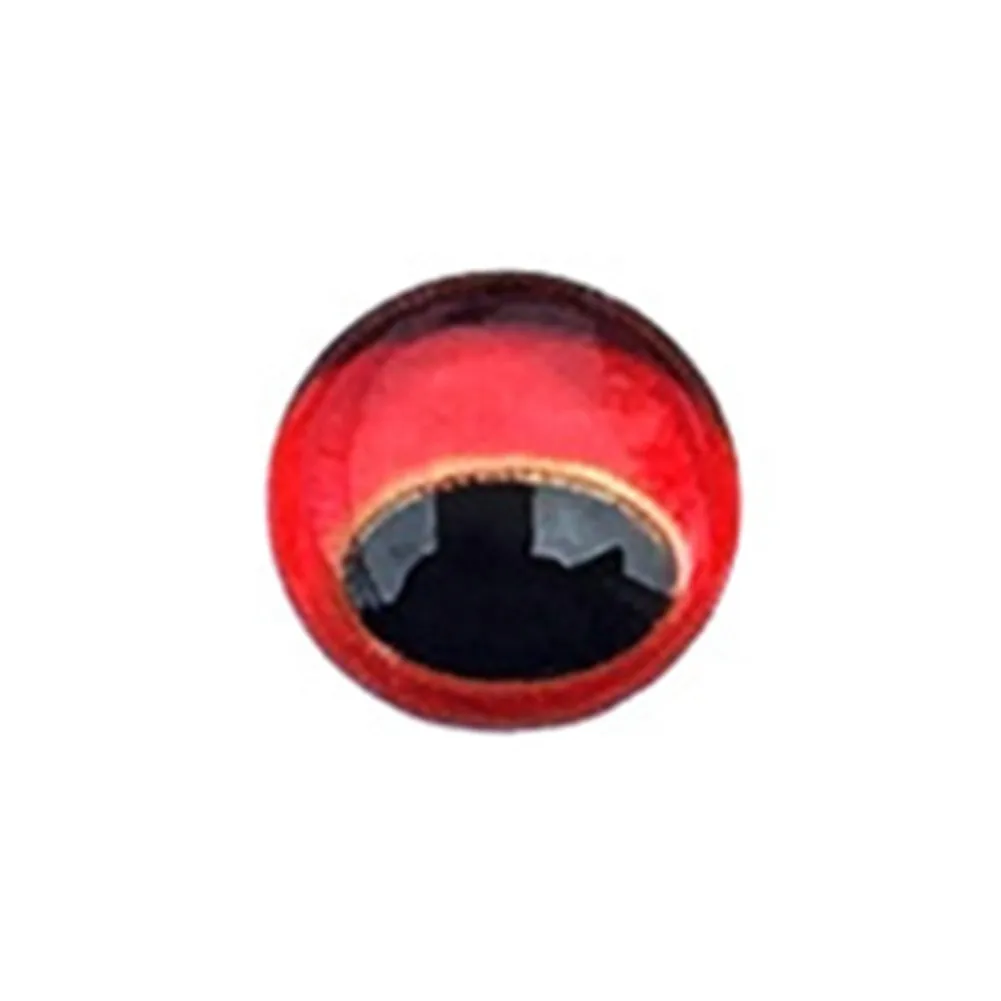 Fish Eyes Snake Pupils Red 3D Soft Molded Eyes Self-adhesive Stickers Holographic Fish Bait Eyes Fly Tying DIY Fishing Gear