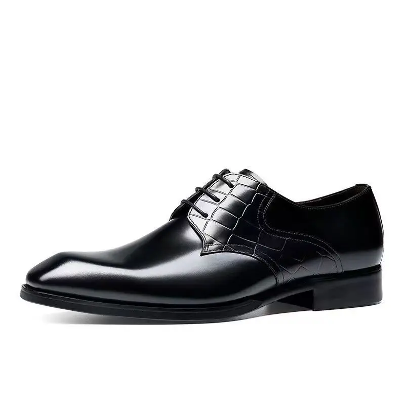 New Men Dress Shoes Shadow suede Luxury Fashion Groom Wedding Shoes Men Luxury italian style Oxford Shoes Big Size 46 47 48