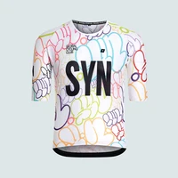 SYN summer Cycling Jersey for Men, MTB Road Bicycle Shirt, Pro Team, Short Sleeve Bike Clothes, High Quality 1