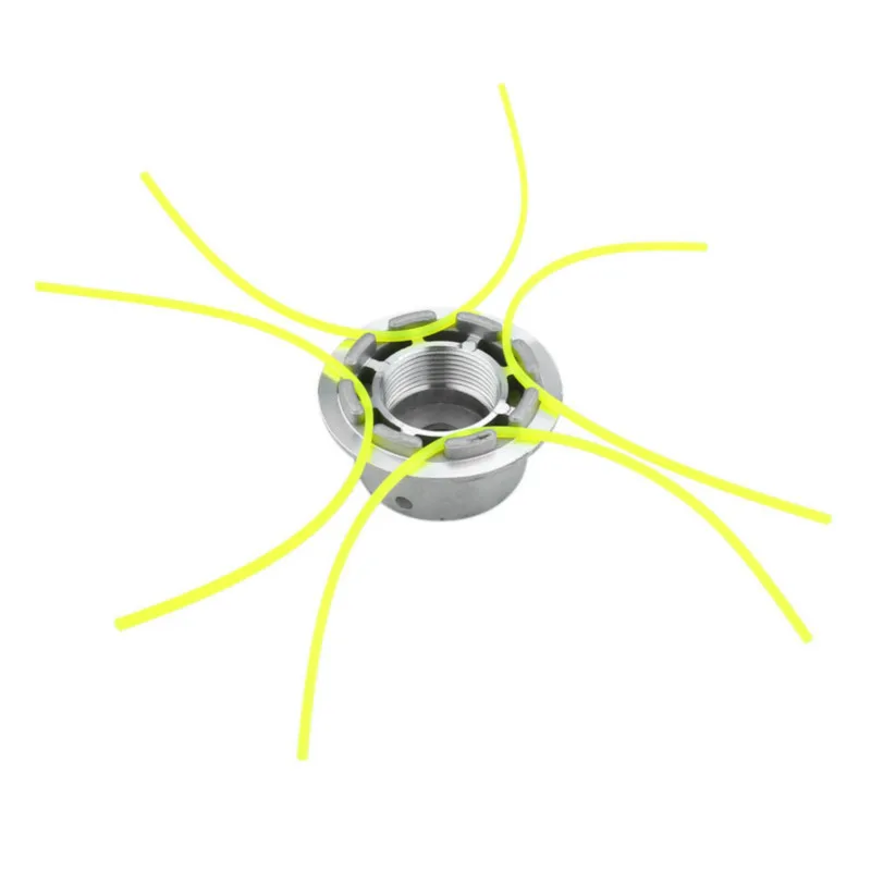 Description Picture 4 of itemUniversal Aluminum Grass Trimmer Head With 4 Lines Brush Cutter Head Thread Nylon Grass Cutting Line Head for Lawn Mower Silver