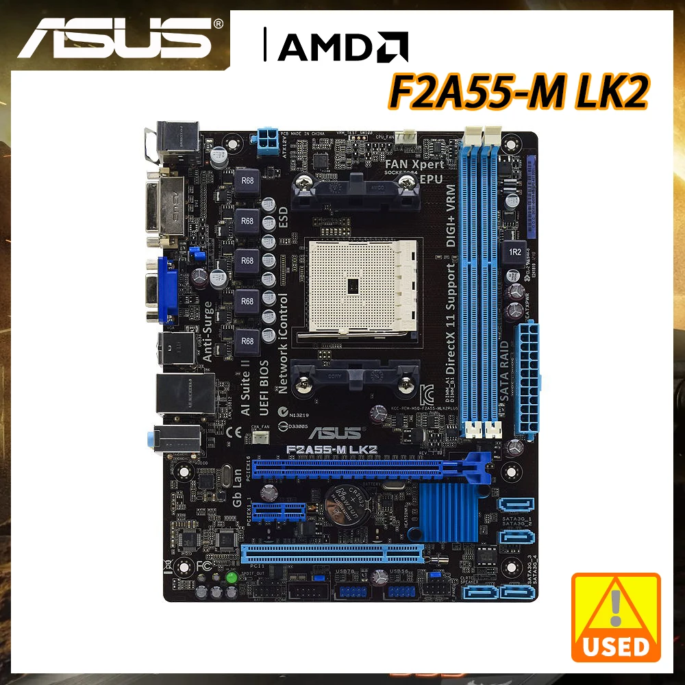 ASUSF2A55MLK2MotherboardDDR3MotherboardFM2AMDSupportAthlonX2
