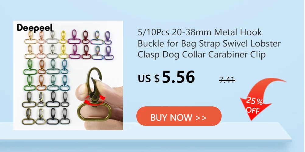 5/10Pcs 20-38mm Metal Hook Buckle for Bag Strap Swivel Lobster Clasp Dog Collar Carabiner Clip KeyChain Fastener Accessories