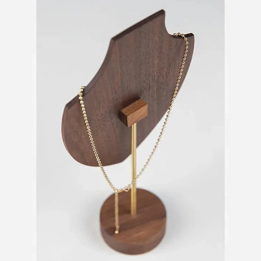 Luxurious Walnut Jewelry Display Stand