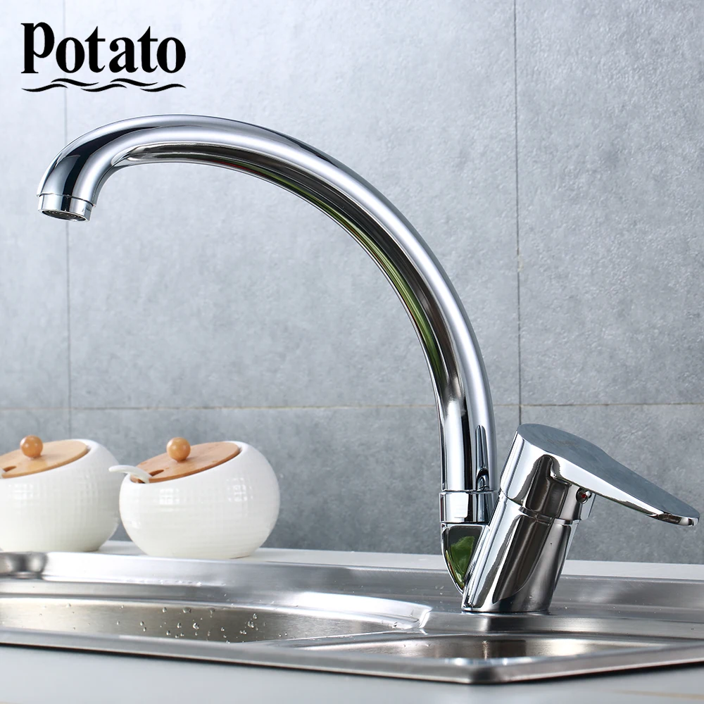 Potato Kitchen Faucet Single Handle Zinc Alloy Cold And Hot ...
