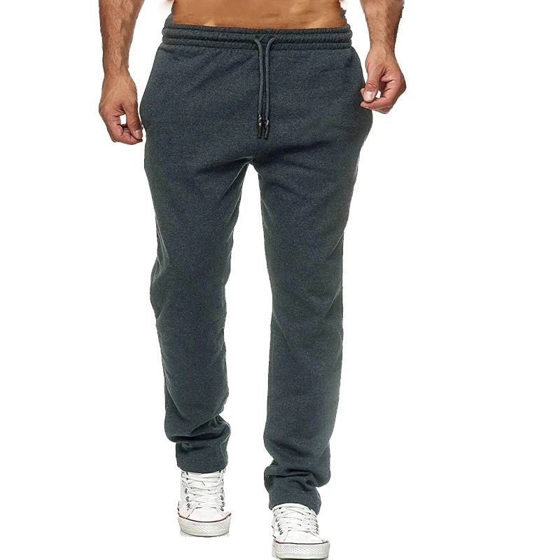 Custom Logo Men's Sweatpants Autumn Spring Hip Hop Fitness Clothing Fashion Casual Bodybuilding Sport Streetwear Male Pants