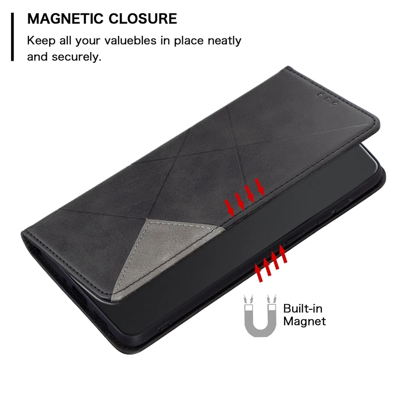 Leather Magnetic Wallet Book Cover Phone Case - Elegant  Coque Protection